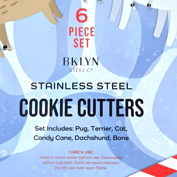 π50% OFFππ¦΄ππͺ NWTβΌοΈ BKLYN Steel Co. brand 6-piece Dog & Cat Cookie Cutters - Picture 4 of 5